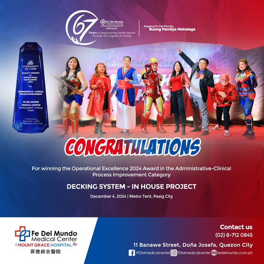 FDMMC bags the Operational Excellence 2024 Award inAdministrative - Clinical Process Improvement