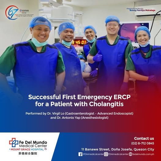 First Emergency ERCP successfully performed for a patient with Cholangitis!