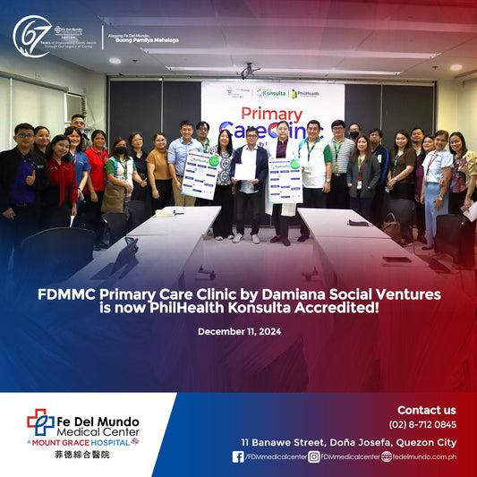 FDMMC Primary Care Clinic by Damiana is now PhilHealth Konsulta Accredited!