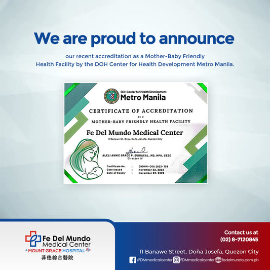 FDMMC’s Mother-Baby Friendly Hospital Accreditation