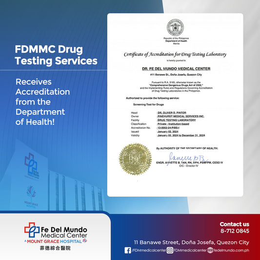 FDMMC Drug Testing Services Receives Accreditation from the Department of Health