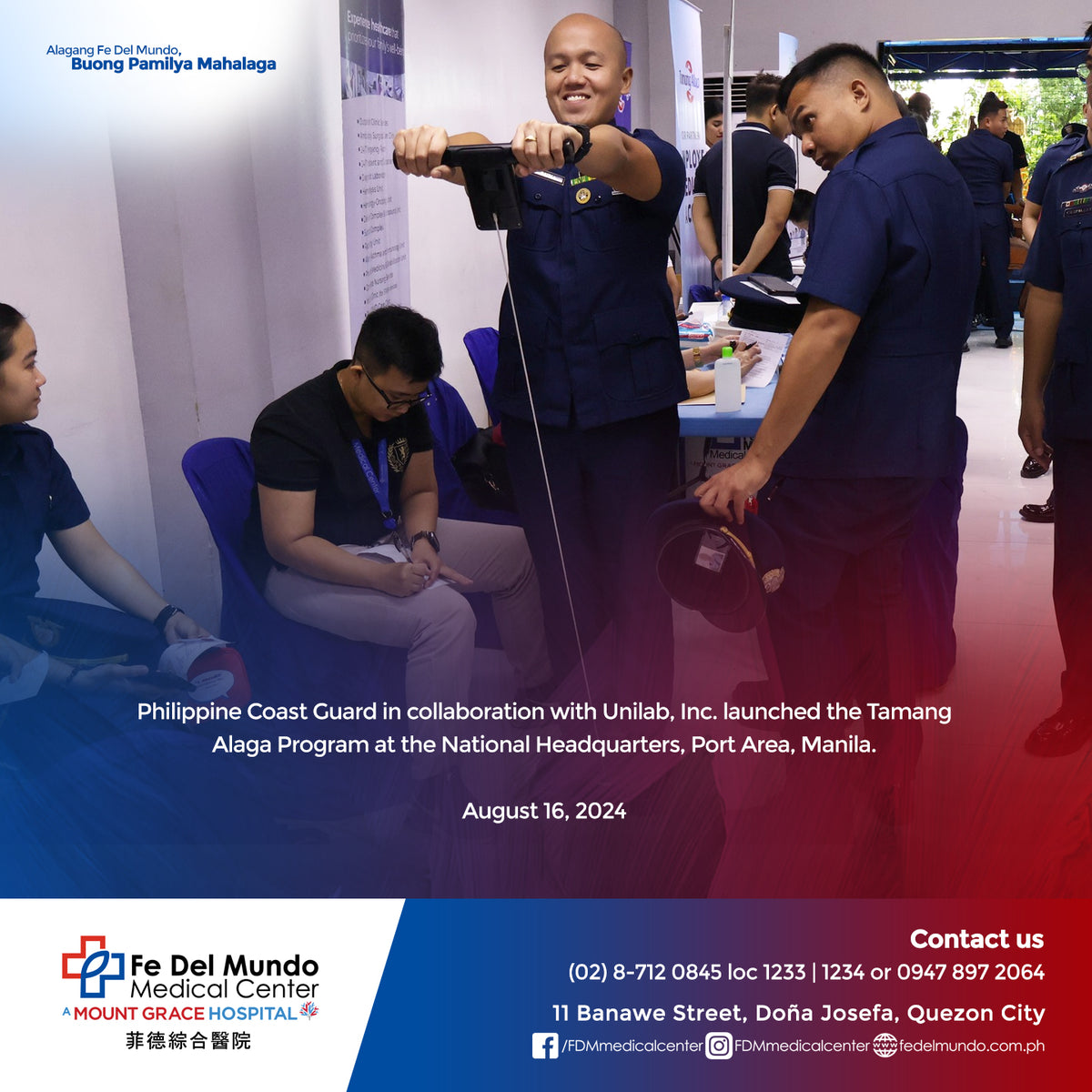 FDMMC at the Tamang Alaga Program of PH Coast Guard – Fe Del Mundo ...